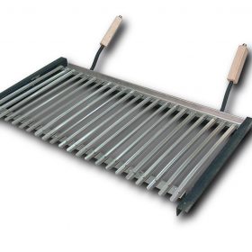 Barbacoa metálica parrilla plancha Imex 71763 600x500x1150mm